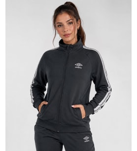 UMBRO Modal Kumaş Kadın Siyah Fermuarlı Spor Sweatshirt VC0064