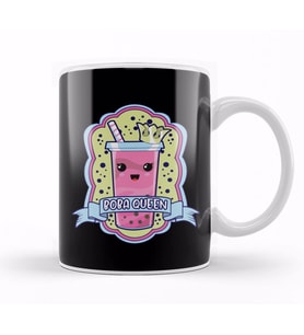 Cute Boba Queen Kawaii Bubble Tea Boba Anime Kupa Bardak Porselen