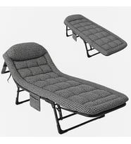 Ayt Sunup SN-26975 Taşınabilir Ayarlanabilir 5 Kademe Sünger Kamp Yatak Şezlong Açık Kazayağı Kamp Yatağı