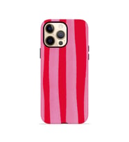 iPhone 12 Pro Vorian Çift Katmanlı Kılıf Raspberry Bold Stripe