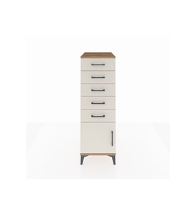 Kronos Dolap 5 Çekmeceli Tek Kapaklı 44x59x134 Çam-Aytaşı