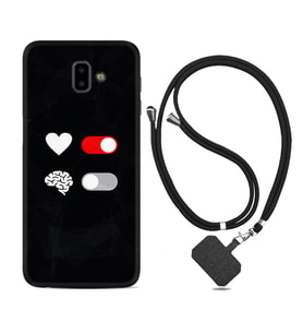 Samsung J6 Plus J7 Prime J7 Pro M20 Kılıf Boyun Askılı Silikon Love Brain 1722
