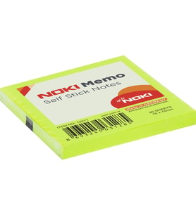 Noki Postit 75 MM x 75 MM Yapışkanlı Postit Not Kağıdı 80 Yaprak Yeşil (12 Li Paket)
