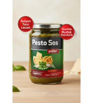 Pesto Sos 680 g Cam Şişe - Taze Fesleğenli Hazır Makarna Sosu