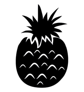 ANANAS FOLYO STİCKER 70cm Uzunluk (Karışık)