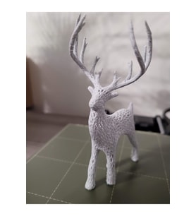 Voronoi Şeklinde Geyik Dekoru 17 Cm