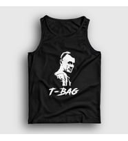 Presmono Unisex Siyah T-Bag Prison Break Atlet 276403tt