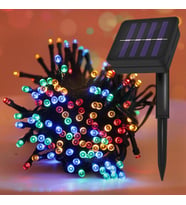 Trendpoint Solar 50 Ledli 7 Metre RGB Işık Bahçe Aydınlatma Dekorasyon Güneş Enerjili Led