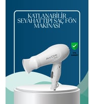 Seyahat Uyumlu Saç Kurutma Makinesi Hafif ve Kompakt