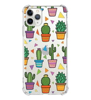 PrintiFy Apple iPhone 11 Pro Max Uyumlu Water Color 4 Baskılı Şeffaf Köşe Korumalı Antişok Kılıf