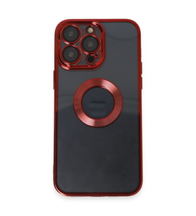 Iphone 14 Kılıf Slot Silikon - Kırmızı