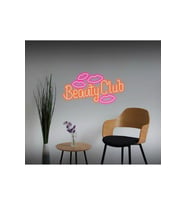 Beauty Club Yazılı ve Şekilli Neon Tabela