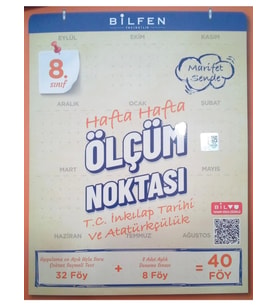 Bilfen Yayıncılık 8. Sınıf İnkılap Tarihi Hafta Hafta Ölçüm Noktası Yeni