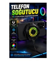 RGB Aydınlatmalı Manyetik Telefon Soğutucu – Çift Type-C Girişli Kompakt Tasarım