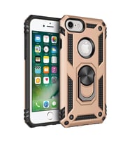Apple iPhone 7 Kılıf Sofya Yüzüklü Silikon Kapak - Gold