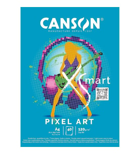 Canson Xsmart Pixel Art Çizim Defteri A4 120 gr 40 yp