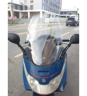 MOTOCAM Piaggio X8 200 Ön Cam 2004-2006 Model 58cm Şeffaf Renkli 4mm