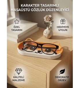 Karakter Figür Tasarımlı Gözlük Tutucu ve Çok Amaçlı Organizer