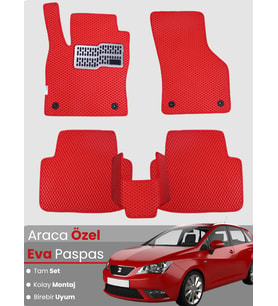 SEAT IBİZA (2008-2017) Uyumlu EVA Paspas Tam Set–Oto Paspas,Araca Özel,Kolay Montaj