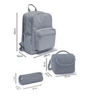 Coral High Çok Renkli 3'lü Okul Çanta Seti SET0123676 - Kız