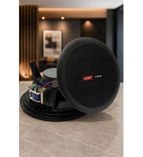 Lastvoice Tvx-6TB Trafolu Alçıpan Tavan Hoparlörü (Siyah 16 cm 30 Watt)