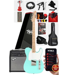 Midex TLX-50GR-50AMP Tele Kasa Maple Klavye 2 Single-Coil 50W Amfili Elektro Gitar