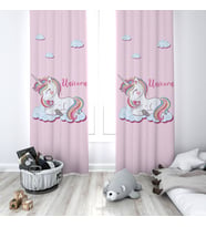 Çocuk Odası Dijital Baskılı 135x260cm Tek Kanat Fon Perde Model 00074