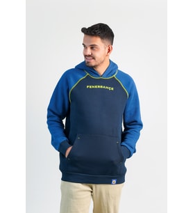 Fenerbahçe Orijinal Lacivert Kapüşonlu Sweat