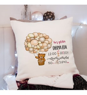 Yeni Doğan ( Hoşgeldin Bebek) Bebek Yastığı Kişiye Özel