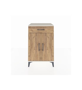 Hyperion Komodin 2 Raflı Tek Çekmeceli 2 Kapaklı 60x44x96 Aytaşı-Çam