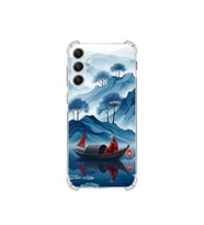 PrintiFy Samsung Galaxy A34 ile Uyumlu Simya Serisi Sonsuz Akış Tasarımlı Uv Baskılı Köşe Korumalı Antişok Kılıf