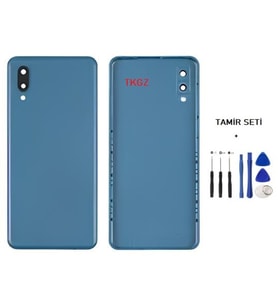 Samsung Galaxy A02 - SM-A022 FULL Kasa Arka Kapak Takım MAVİ - TAMİR SETİ