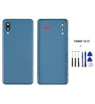 Samsung Galaxy A02 - SM-A022 FULL Kasa Arka Kapak Takım MAVİ - TAMİR SETİ