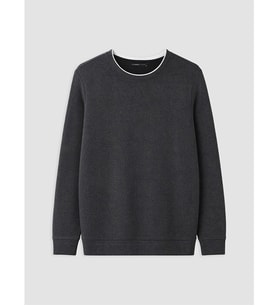 LCWAIKIKI Classic Siyah Bisiklet Yaka Erkek Sweatshirt