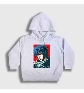 Presmono Unisex Çocuk Beyaz Joseph Joestar Anime Jojo Kapüşonlu Sweatshirt 321722tt