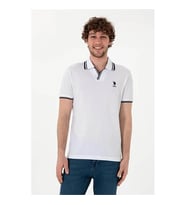 U.S. Polo Assn. Ternııy026 Beyaz Erkek Polo Yaka T-shirt PU-8893