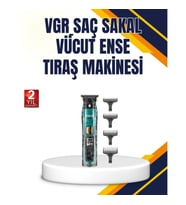 Mey İthalat® VGR V-695 Profesyonel Tıraş Makinesi Seramik Bıçaklı Turbo Güçlü Motor