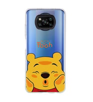 Poco X3 NFC Uyumlu Winnie The Pooh Desenli Şeffaf Telefon Kılıfı