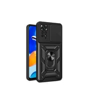 Xiaomi Redmi Note 11 Pro 4G Uyumlu Kılıf Magnetik Standlı Kamera Korumalı Zore Sürgülü Vega Kapak