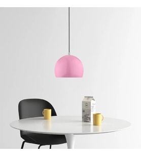 RİOLİGHT MODERN PEMBE CAFELER,ODA,MUTFAK,YATAK BAŞI İÇİN 1XE27 TEKLİ METAL SARKIT AVİZE ÇAP:20CM
