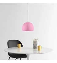 RİOLİGHT MODERN PEMBE CAFELER,ODA,MUTFAK,YATAK BAŞI İÇİN 1XE27 TEKLİ METAL SARKIT AVİZE ÇAP:20CM