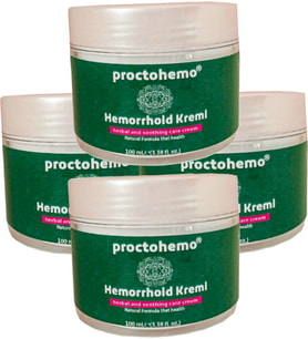 Proctohemo Hemorroidin Cream 4 Tane x 150 ml
