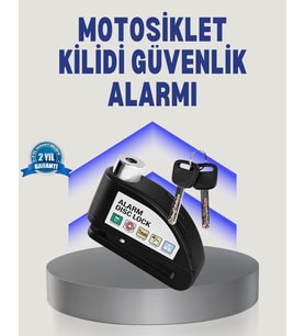 Disk Fren Kilidi Alarmlı Anti Hırsızlık Motosiklet Scooter Bisiklet
