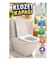 Universal Klozet Kapağı – Yavaş Kapanma Mekanizmalı Kolay Temizlenebilir Tasarım