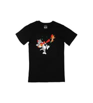 Tom and Jerry Siyah Tişört