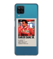 Samsung Galaxy A12/M12 Uyumlu Carlos Sainz Desenli Şeffaf Telefon Kılıfı