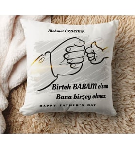 Babalar Günü Yastık Kişiye Özel Tasarım-1