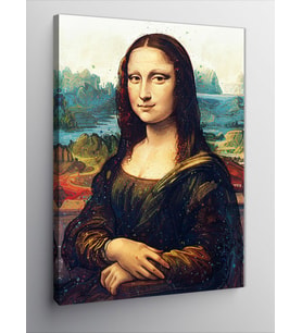 Kanvas Tablo Mona Lisa Klasik Portre