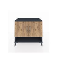 Kronos Şifonyer 2 Raflı 2 Kapaklı 88x59x80 Antrasit-Çam