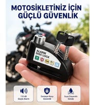 Taşınabilir Alarm Disk Kilidi Motosiklet Scooter Bisiklet Güvenlik Yeni Nesil